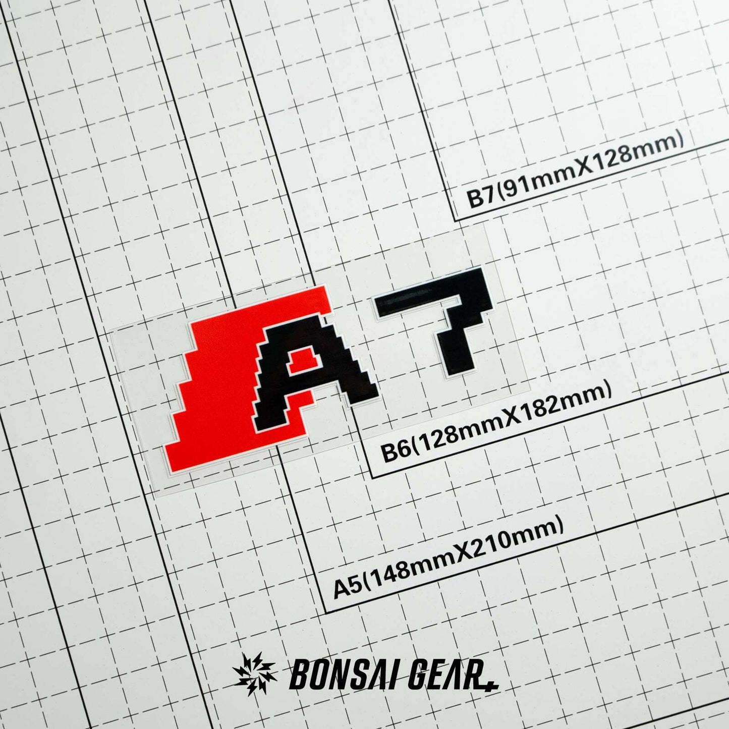 奥迪A系列A3A4A5A6A7像素风赛道车标贴纸三张