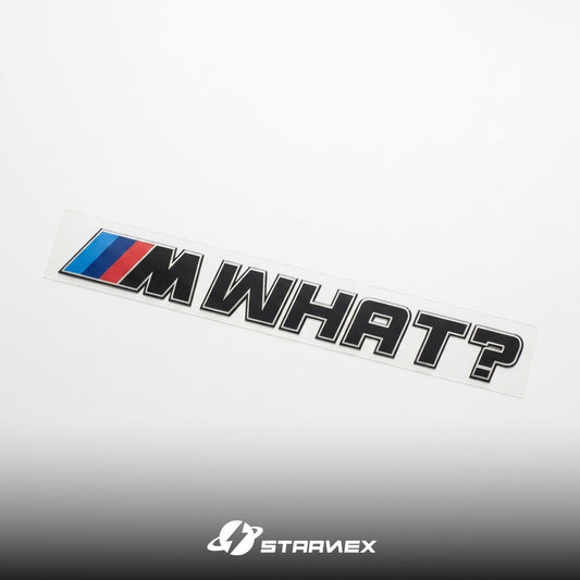 BMW M Power "MWhat?" Creative Personality Badge Emblem