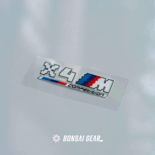 BMW M Power X3M X4M X5M Lightweight Custom Premium Pixel-Art Badge Sticker