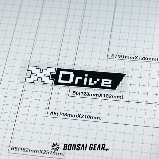 BMW XDrive Four-Wheel Drive System Pixel-Art Personality Emblem