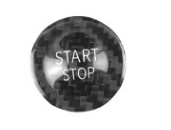 Renault Megane Fluence Duster Clio Espace Dry Carbon Fiber Engine Start/Stop Button Cover