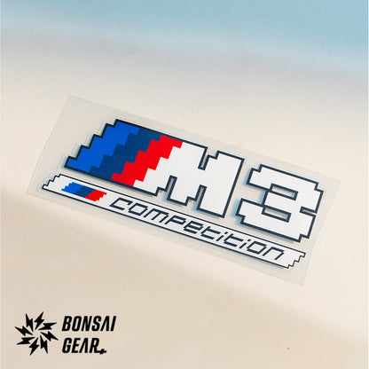 BMW M Power M2 M3 M4 M5 M6 M8 Lightweight Custom Pixel-Art Badge Sticker