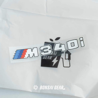 BMW M340i M240i M430i 3/4/5 Series Pixel-Art Custom Badge Sticker