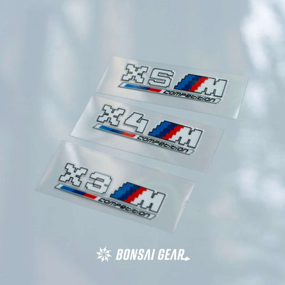 BMW M Power X3M X4M X5M Lightweight Custom Premium Pixel-Art Badge Sticker