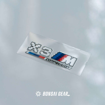 BMW M Power X3M X4M X5M Lightweight Custom Premium Pixel-Art Badge Sticker
