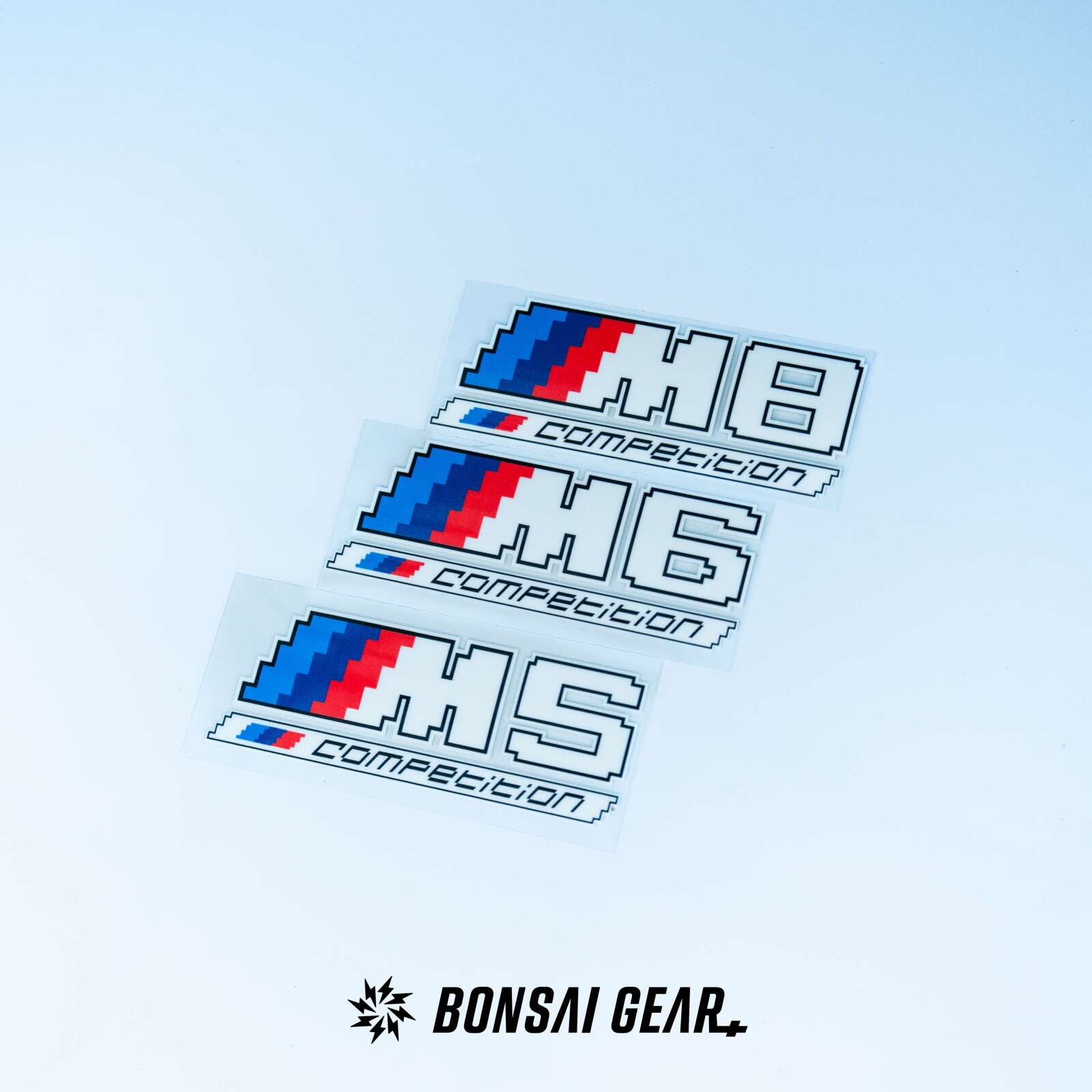 宝马 mpower m2m3m4m5m6m8轻量化定制像素风车标贴纸
