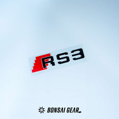Audi S/RS Series S3 S4 S5 S6 S7 RS3 RS4 RS5 RS6 RS7 Pixel-Art Track Sticker Set of 3