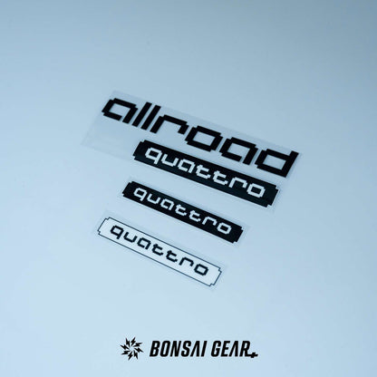 Audi Allroad Quattro Pixel-Art Lightweight Racing Badge Sticker