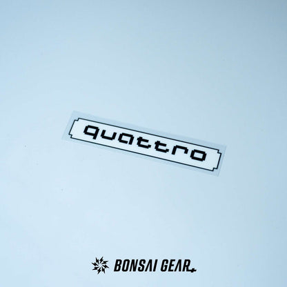 Audi Allroad Quattro Pixel-Art Lightweight Racing Badge Sticker