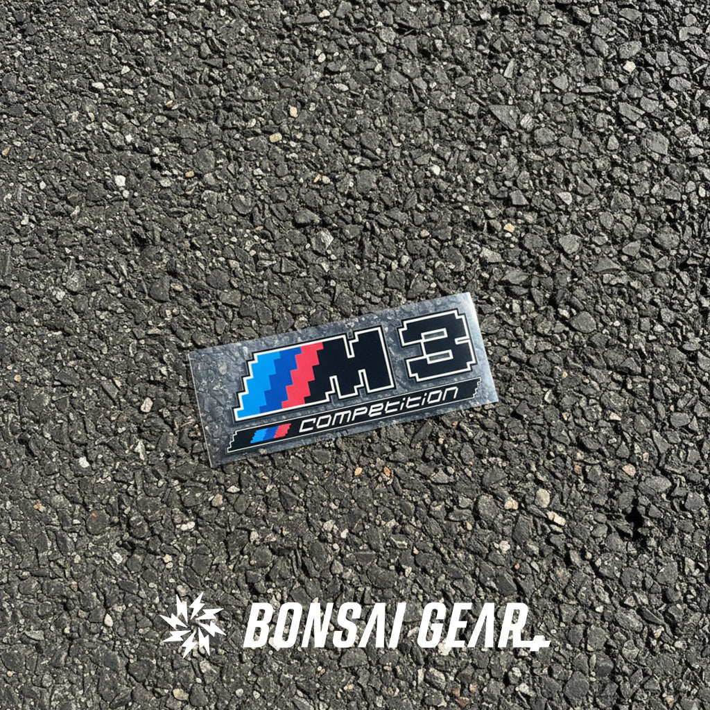 宝马BMW mpower m2m3m4黑色版本轻量化定制像素风车标贴纸