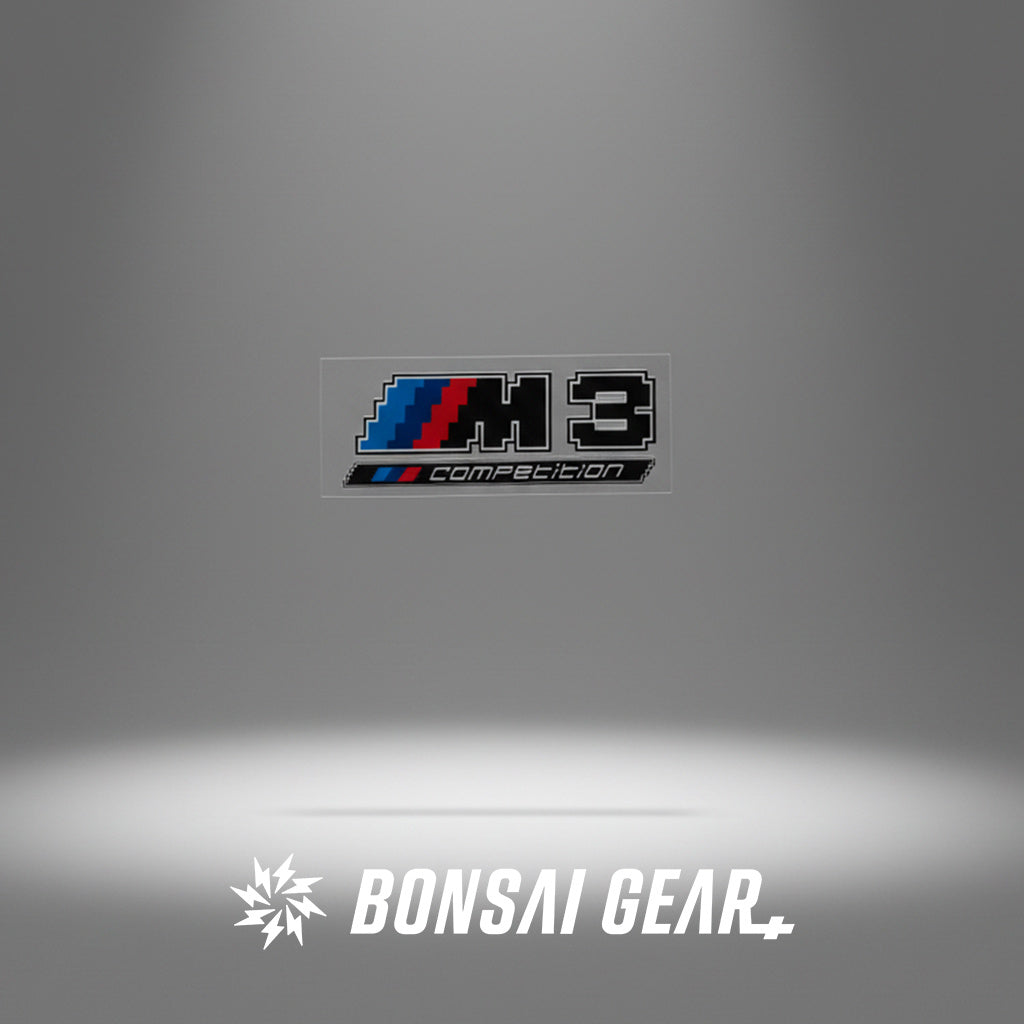 宝马BMW mpower m2m3m4黑色版本轻量化定制像素风车标贴纸