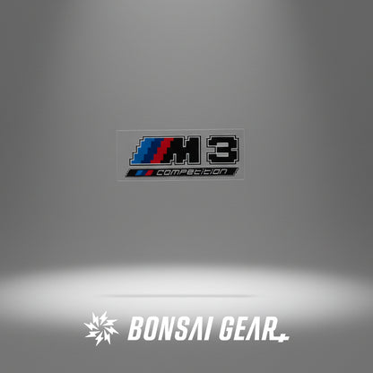 BMW M Power M2 M3 M4 Black Edition Lightweight Custom Pixel-Art Badge Sticker