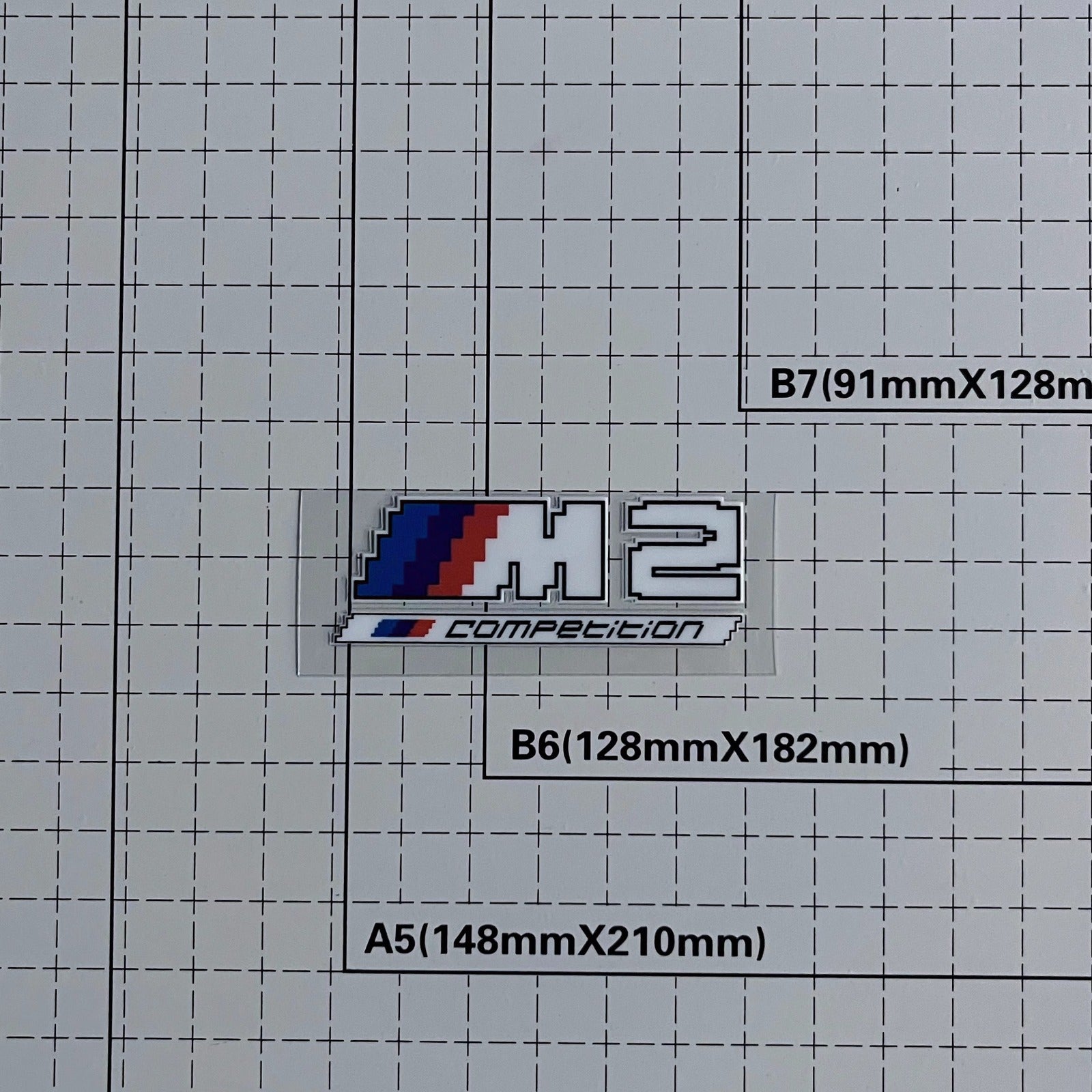宝马BMW mpower M2M3M4像素风中控小标手机壳高精度贴纸