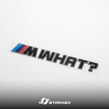 BMW M Power "MWhat?" Creative Personality Badge Emblem