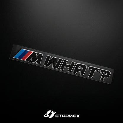 BMW M Power "MWhat?" Creative Personality Badge Emblem
