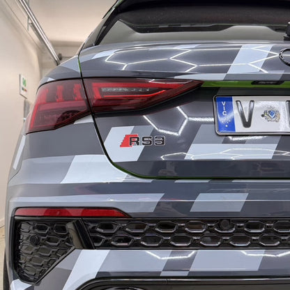 Audi S/RS Series S3 S4 S5 S6 S7 RS3 RS4 RS5 RS6 RS7 Pixel-Art Track Sticker Set of 3