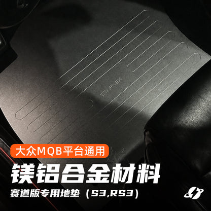 Audi A3 S3 RS3 / VW Golf GTI MQB Track-Style Magnesium-Aluminum Alloy Floor Mats