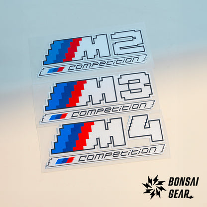 BMW M Power M2 M3 M4 M5 M6 M8 Lightweight Custom Pixel-Art Badge Sticker