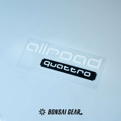 Audi Allroad Quattro Pixel-Art Lightweight Racing Badge Sticker