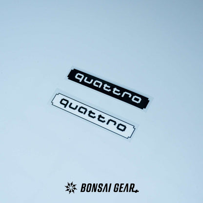 Audi Allroad Quattro Pixel-Art Lightweight Racing Badge Sticker