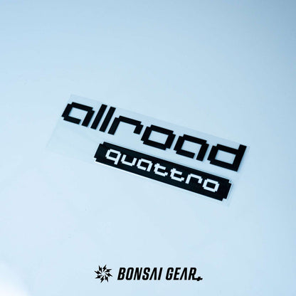 Audi Allroad Quattro Pixel-Art Lightweight Racing Badge Sticker