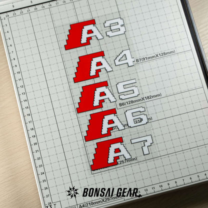 Audi A-Series A3 A4 A5 A6 A7 Pixel-Art Track Badge Sticker Set of 3