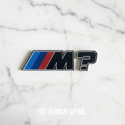 BMW M Power Question Mark Series Acrylic Creative Transparent Badge Emblem