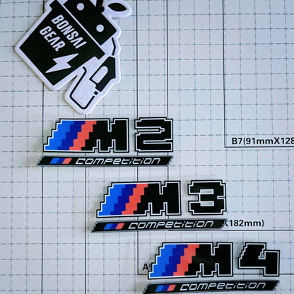 BMW M Power M2 M3 M4 Black Edition Lightweight Custom Pixel-Art Badge Sticker