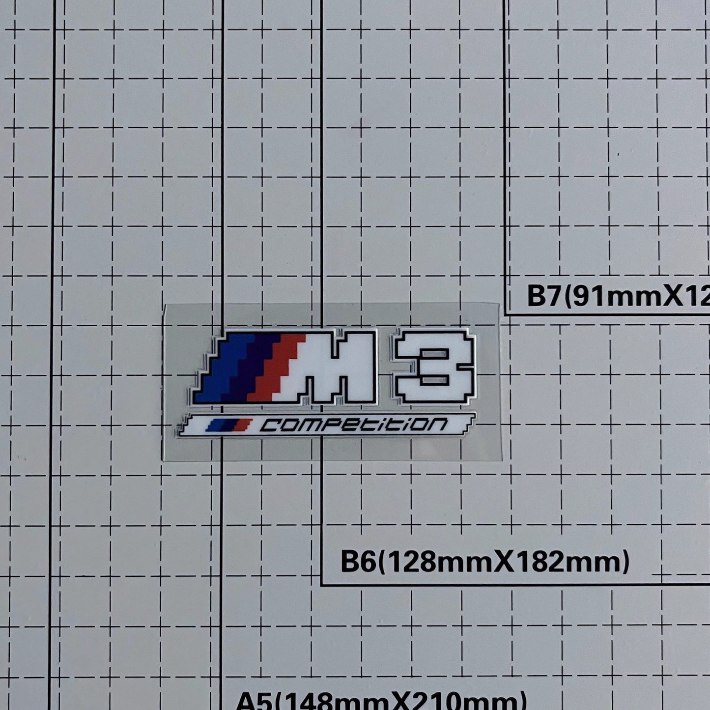 宝马BMW mpower M2M3M4像素风中控小标手机壳高精度贴纸