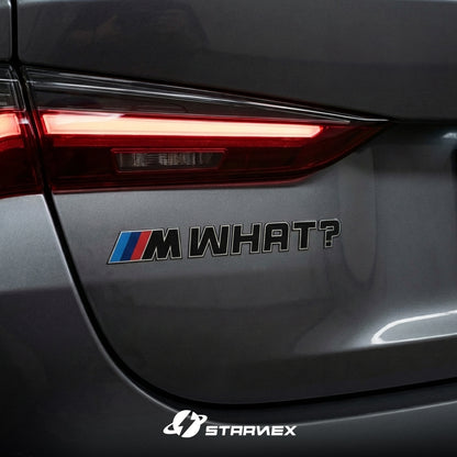 BMW M Power "MWhat?" Creative Personality Badge Emblem