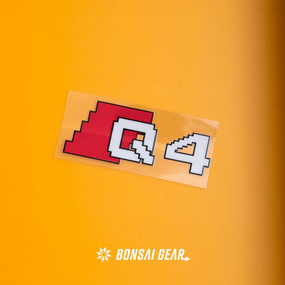 Audi Q-Series Pixel-Art Lightweight Badge Sticker