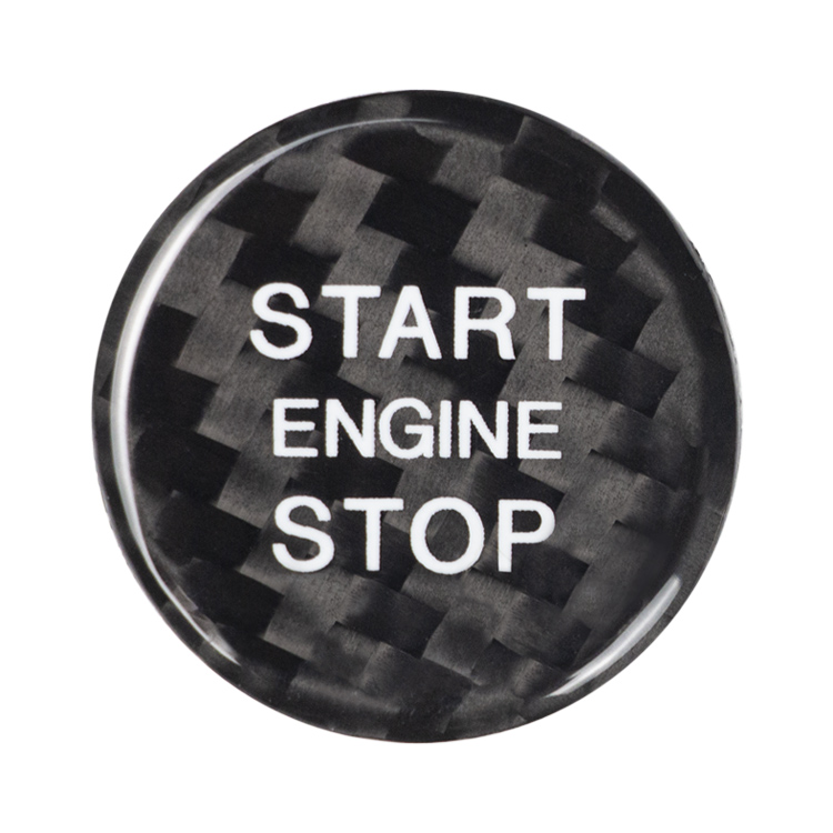 Audi A6L A6 S6 A7 Dry Carbon Fiber Engine Start/Stop Button Cover