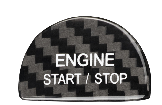 Mercedes-Benz C-Class S-Class GLC Dry Carbon Fiber Engine Start/Stop Button Cover
