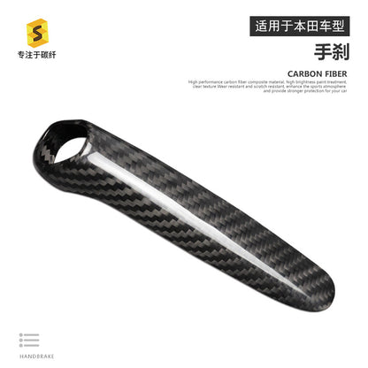 Honda Civic Dry Carbon Fiber Parking Brake Handle Cover