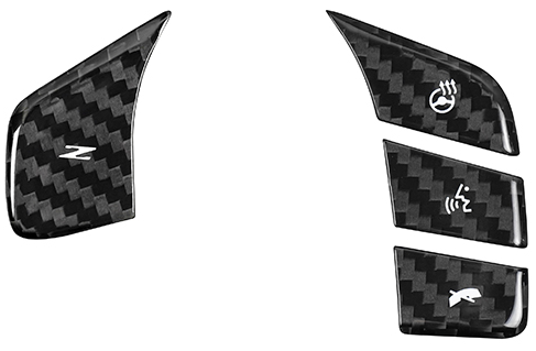 Chevrolet Corvette C8 Dry Carbon Fiber Steering Wheel Control Trim