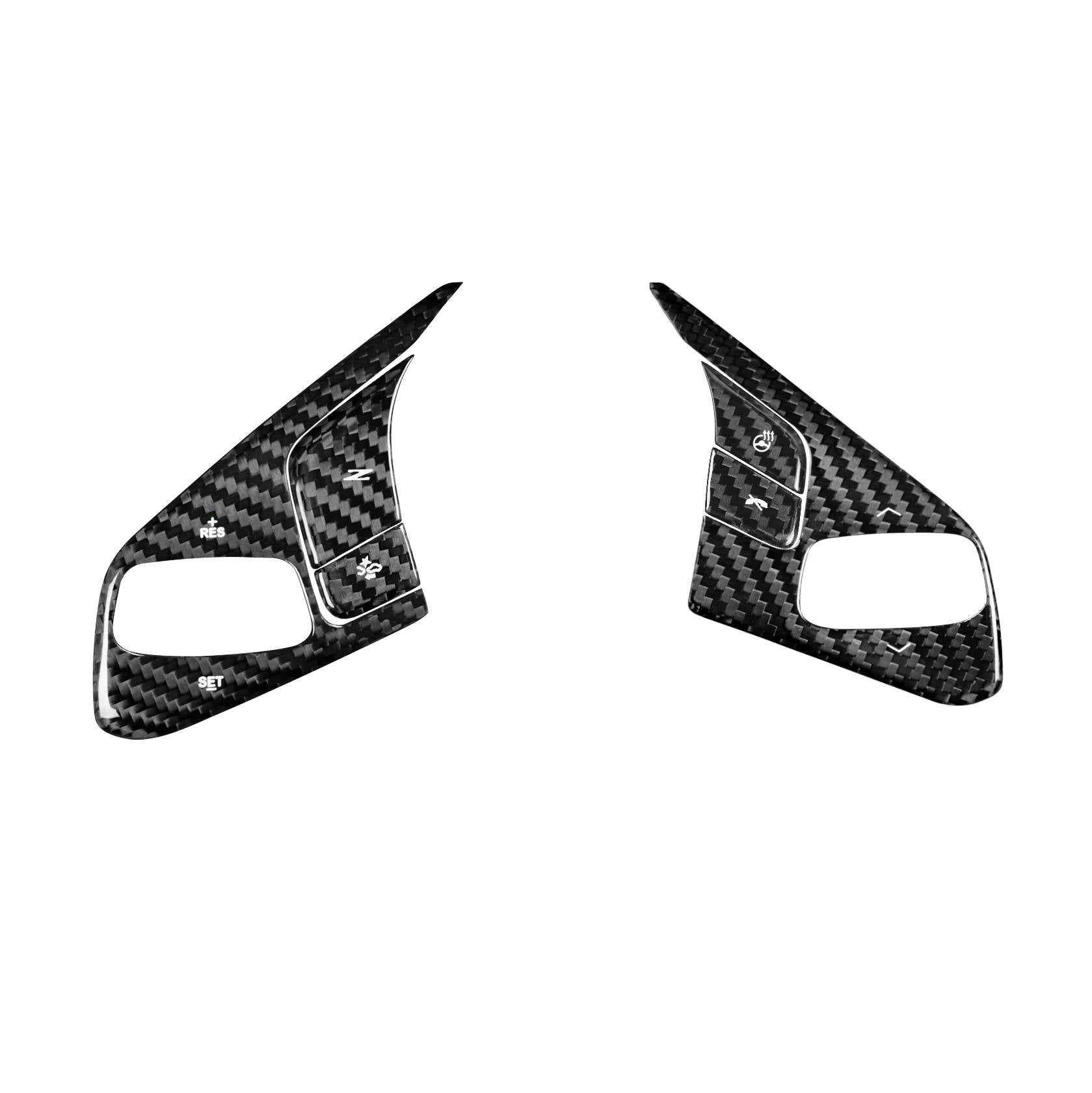 Chevrolet Corvette C8 Dry Carbon Fiber Steering Wheel Control Trim