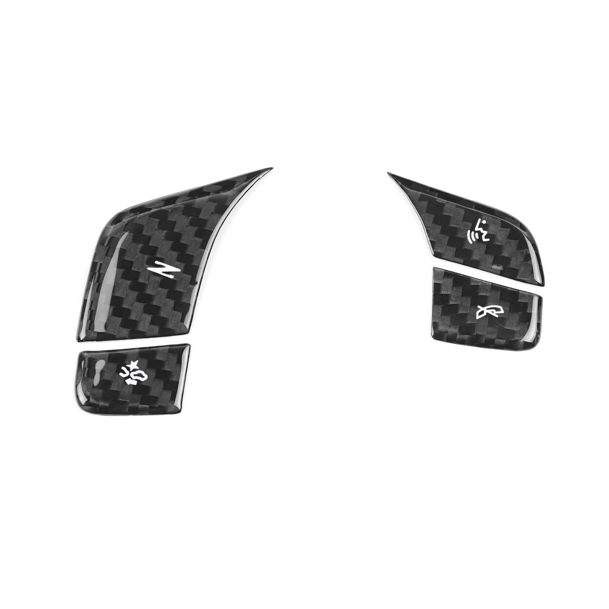 Chevrolet Corvette C8 Dry Carbon Fiber Steering Wheel Control Trim