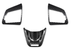 Kia Stinger Dry Carbon Fiber Steering Wheel Control Trim