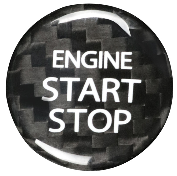Suzuki Vitara Alivio S-Cross Kizashi Alto Ignis Swift Dry Carbon Fiber Engine Start/Stop Button Cover