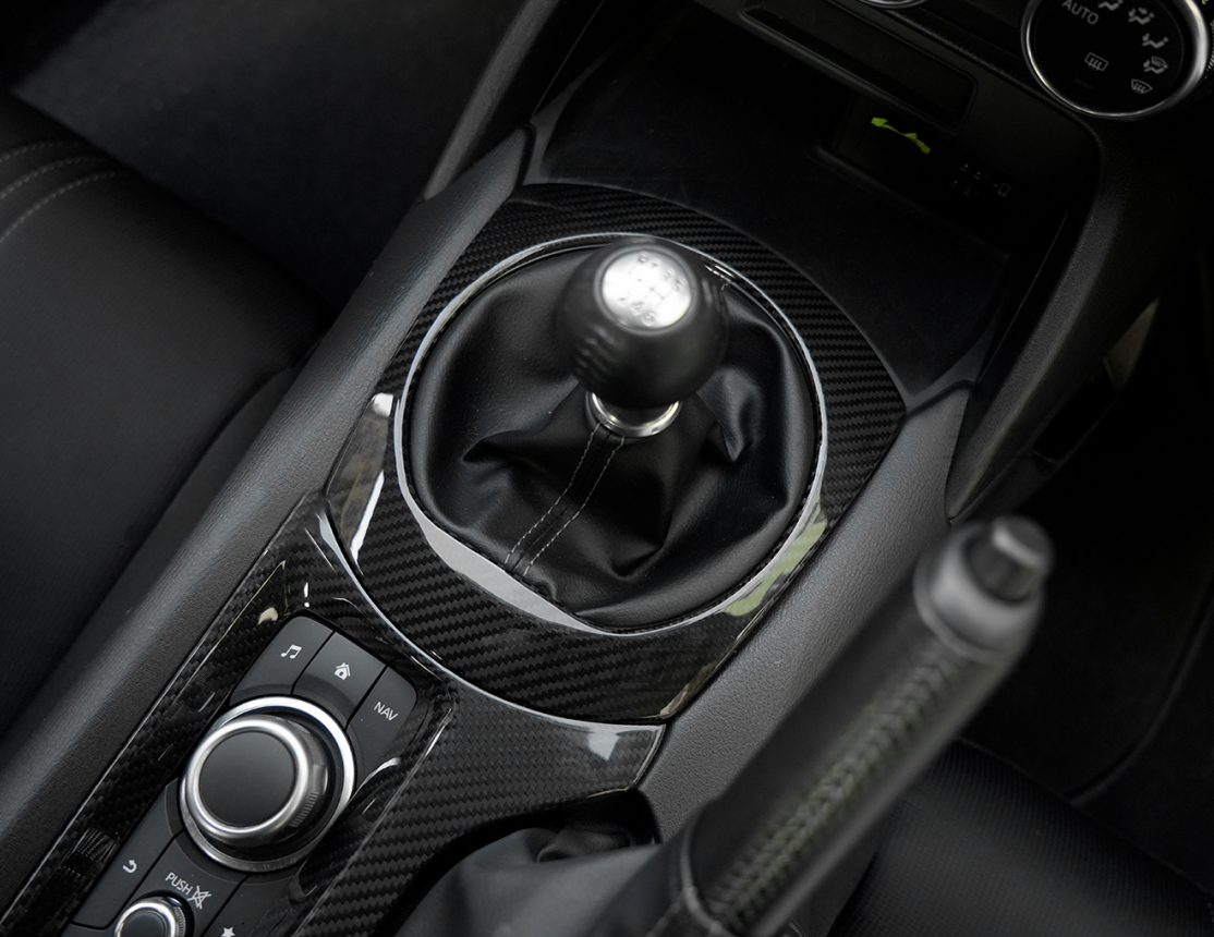 Mazda MX-5 Dry Carbon Fiber Gear Selector Panel Trim