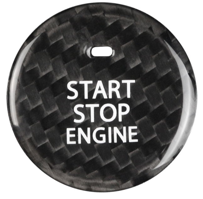 Mazda Mazda3 CX-30 Dry Carbon Fiber Engine Start/Stop Button Cover