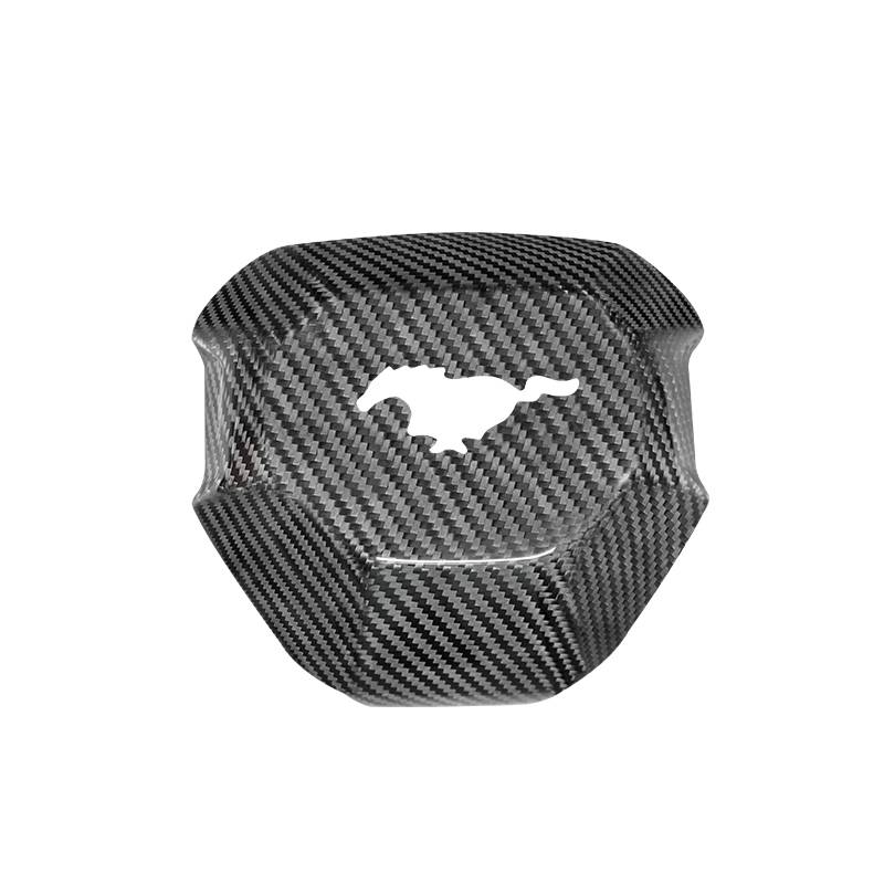 Ford Mustang Dry Carbon Fiber Steering Wheel Airbag Cover