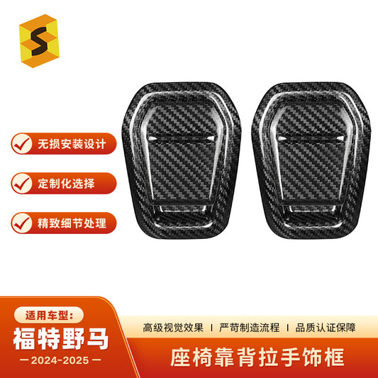 Ford Mustang Dry Carbon Fiber Door Handle Trim