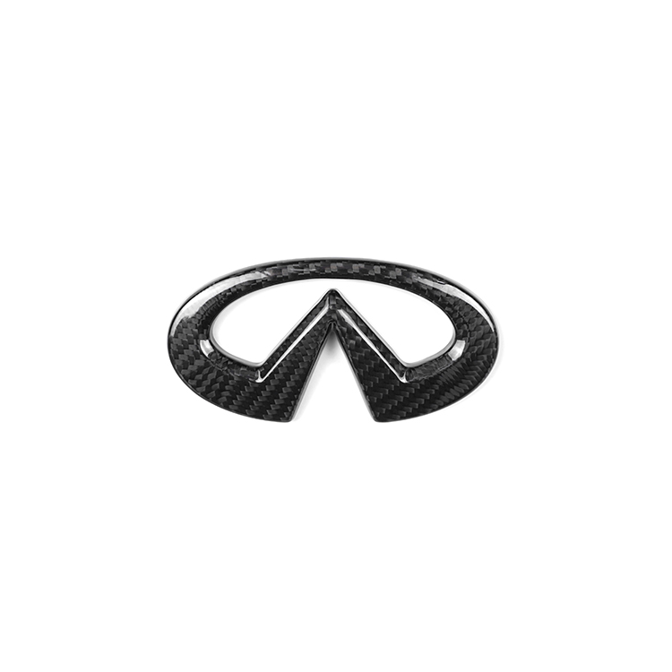 Infiniti Q50 Q50L G37 G25 Dry Carbon Fiber Emblem Trim